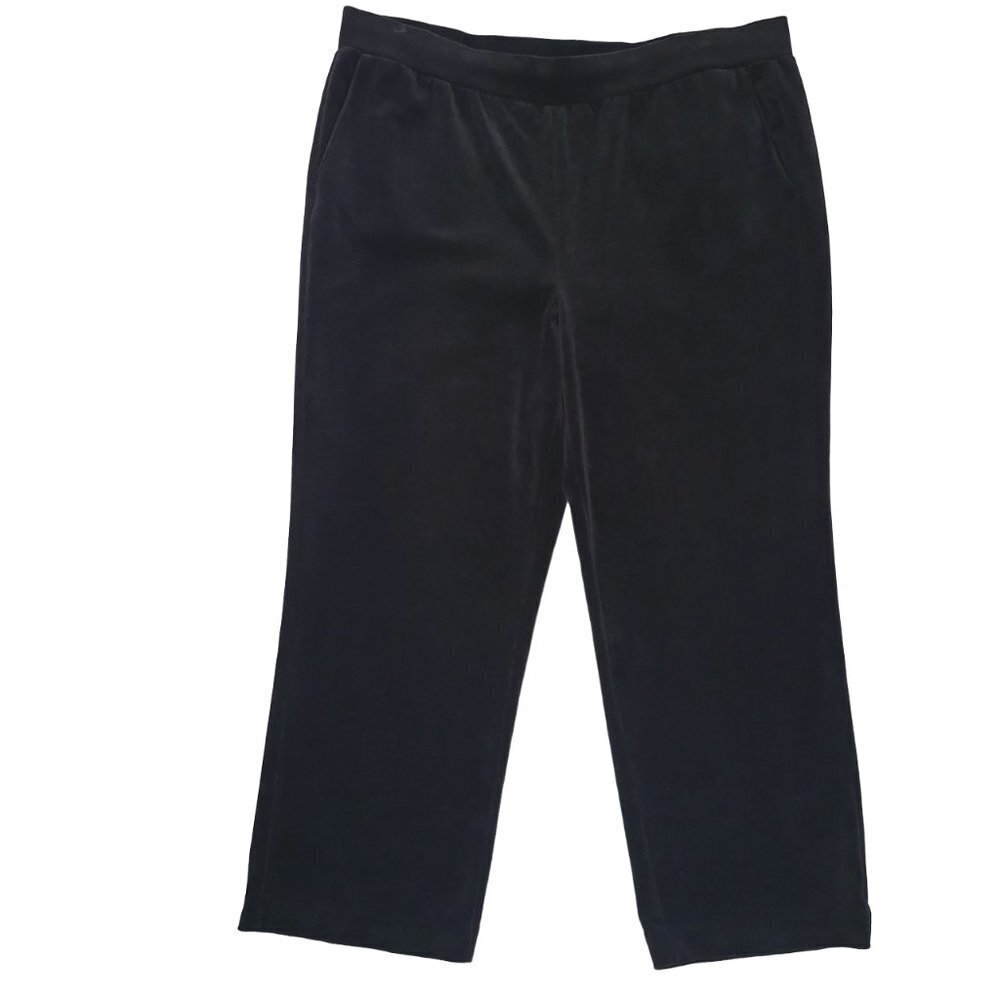 Lauren Ralph Lauren Black Velour Pants - Size 2X